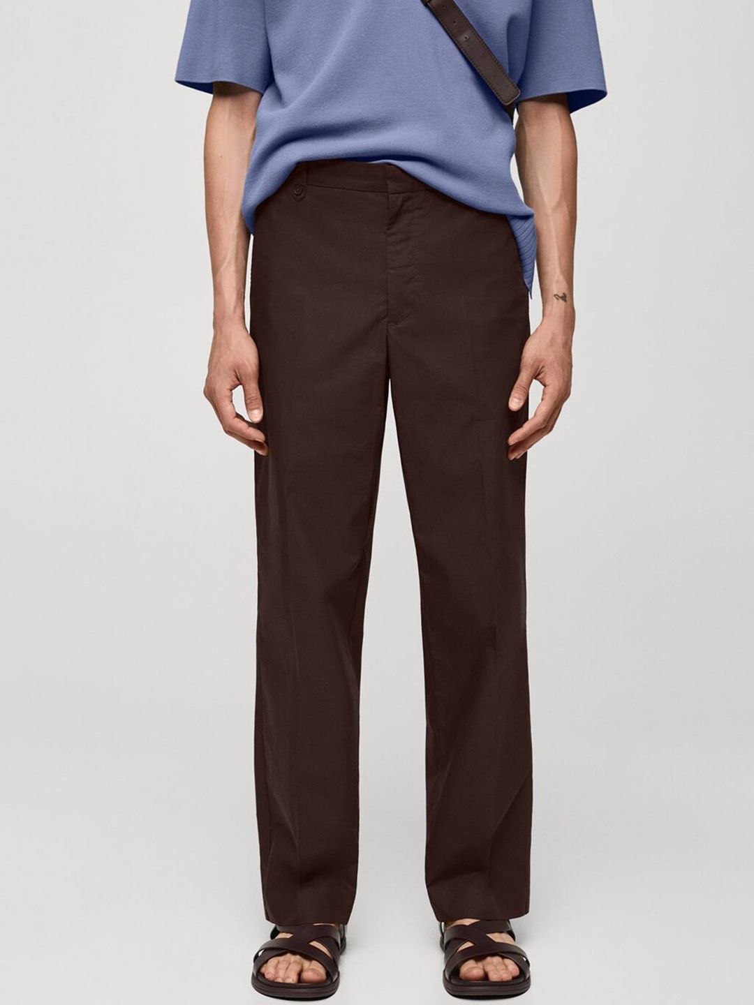 Regular Fit Pure Cotton Trousers