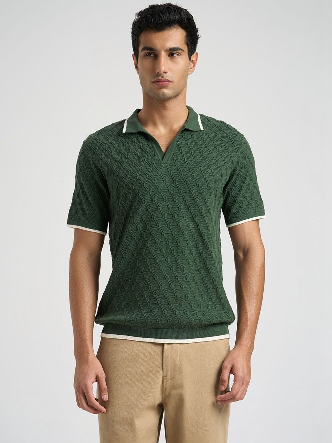 Men Polo Collar T-shirt