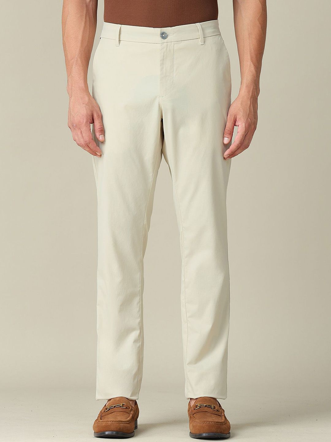 Denver Men Slim Fit Mid-Rise Trousers